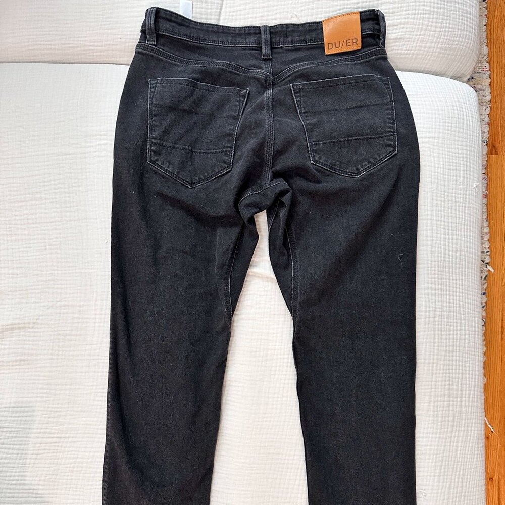 Duer Performance Denim Slim - Aged Black 31/30